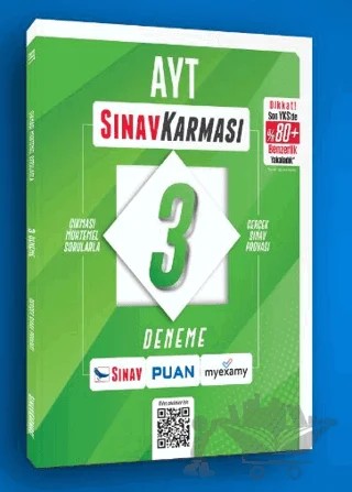 Sınav Karması AYT 3 Deneme – Kolektif – Sınav Yayınları kitap kapağı