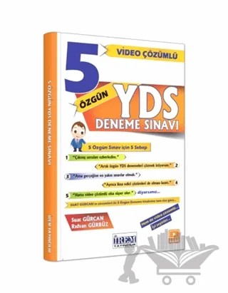 YDS 5 Özgün Deneme Sınavı Video Çözümlü 2014 – Kolektif – İrem Yayıncılık kitap kapağı
