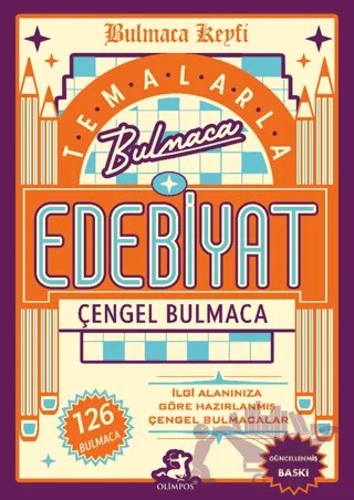 Temalarla Çengel Bulmaca - Edebiyat – Kolektif – Olimpos Yayınları kitap kapağı
