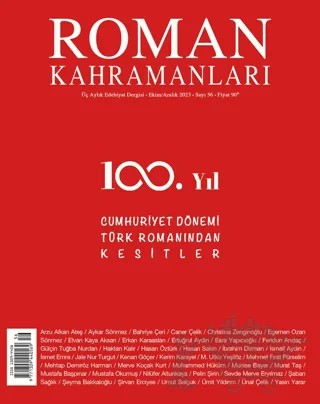 Roman Kahramanları Sayı: 56 Ekim - Aralık 2023 – Roman Kahramanları Dergisi kitap kapağı