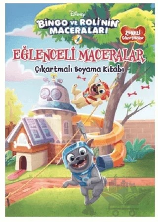 Bingo ve Roli'nin Maceraları - Eğlenceli Maceralar Çıkartmalı Boyama Kitabı – Kolektif – Doğan Egmont Yayıncılık kitap kapağı