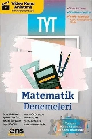 TYT Matematik 12 li Deneme – Kolektif – ENS Yayınları kitap kapağı
