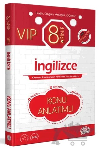 8. Sınıf VIP İngilizce Konu Anlatımlı – Kolektif – Editör Yayınevi kitap kapağı