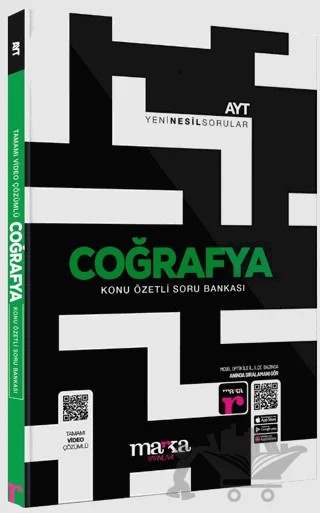 2025 AYT Coğrafya Konu Özetli Yeni Nesil Soru Bankası Tamamı Video Çözümlü – Kolektif – Marka Yayınları kitap kapağı