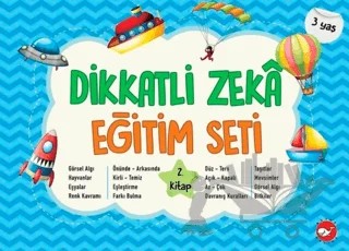 Dikkatli Zeka Eğitim Seti 2. Kitap (3 Yaş) – Neşe Duran – Beyaz Balina Yayınları kitap kapağı