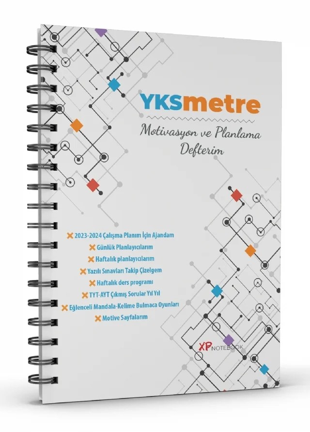 YKSMETRE Motivasyon ve Planlama Defteri / Günlük ve Haftalık Planlayıcı – Komisyon – Atlas Akademi kitap kapağı
