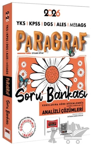2026 YKS KPSS DGS ALES MEB-AGS Papatya Serisi Paragraf Tamamı Çözümlü Soru Bankası – Kolektif – Yargı Yayınevi kitap kapağı