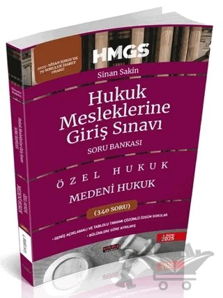 HMGS Medeni Hukuk Soru Bankası – Sinan Sakin – Savaş Yayınevi kitap kapağı