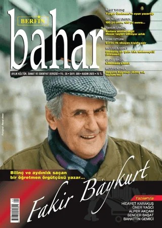 Berfin Bahar Aylık Kültür Sanat ve Edebiyat Dergisi Sayı: 309 Kasım 2023 – Berfin Bahar Dergisi kitap kapağı