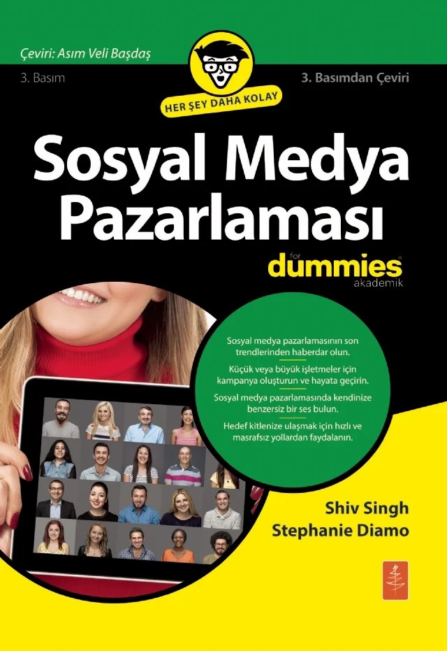 Sosyal Medya Pazarlaması for Dummies - Social Media Marketing for Dummies – Shiv Singh, Stephanie Diamond – Dummies kitap kapağı