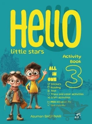 3. Sınıf Hello Little Stars Activity Book All İn One – Asuman Başpınar – Modus Yayınları kitap kapağı