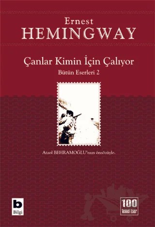 Çanlar Kimin İçin Çalıyor – Ernest Hemingway – Bilgi Yayınevi kitap kapağı