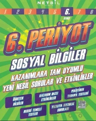 6. Sınıf Sosyal Bilgiler 6. Periyot – Kolektif – Netbil Yayıncılık kitap kapağı