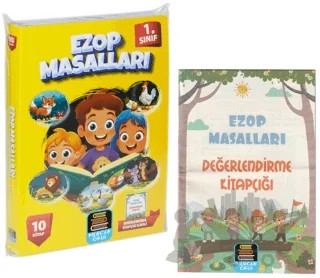 1. Sınıf Okuma Seti Ezop Masalları 10 Kitap + Değerlendirme Kitapçığı İlaveli – Ezop – Mercan Okul Yayınları kitap kapağı