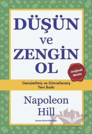 Düşün ve Zengin Ol – Napoleon Hill – SAGA Kitap kitap kapağı