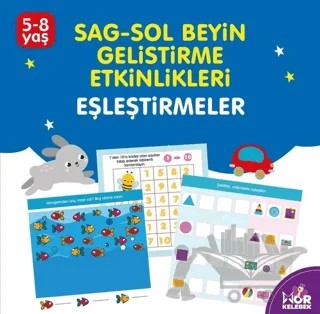Sağ-Sol Beyin Geliştirme Etkinlikleri Eşleştirmeler – Kolektif – Mor Kelebek kitap kapağı