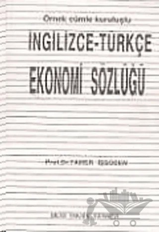 İngilizce-Türkçe Ekonomi Sözlüğü – Tamer İşgüden – Bilim Teknik Yayınevi kitap kapağı