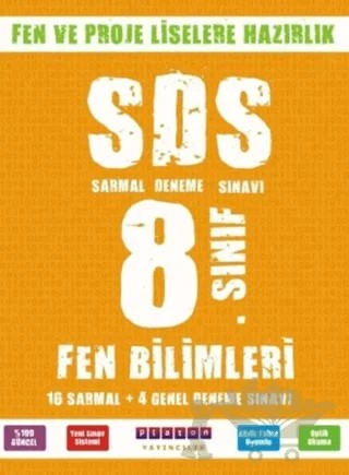 8. Sınıf Fen Bilimleri 16'lı Sarmal Deneme – Kolektif – Platon Yayıncılık kitap kapağı
