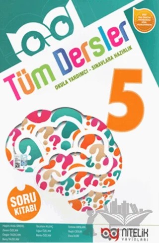 5. Sınıf Tüm Dersler Soru Kitabı – Zeren Özcan, Haşim Arda Sindel – Nitelik Yayınları - Bayilik kitap kapağı