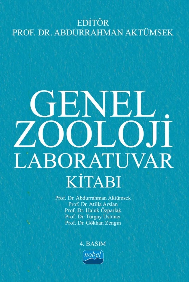 Genel Zooloji Laboratuvar Kitabı – Abdurrahman Aktümsek, Atilla Arslan, Haluk Özparlak, Turgay Üstüner, Gökhan Zengin – Nobel Akademik Yayıncılık kitap kapağı