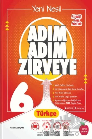 6. Sınıf Adım Adım Zirveye Türkçe Soru Bankası – Cafer Karaçam – Newton Yayınları kitap kapağı