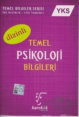 YKS Temel Psikoloji Bilgileri Dizinli – Ahmet Sezgin – Karekök Yayıncılık kitap kapağı