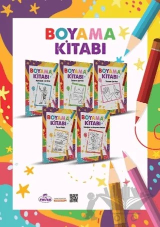 Boyama Kitabı (5'li Set) – Kolektif – Ravza Yayınları kitap kapağı