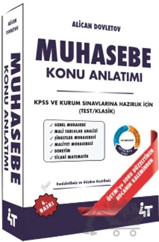 Muhasebe Konu Anlatımı – Alican Dovletov – 4T Yayınları kitap kapağı