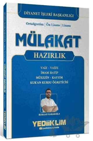 Diyanet İşleri Mülakat Hazırlık Kitabı – Burhan Karakışla – Yediiklim Yayınları kitap kapağı