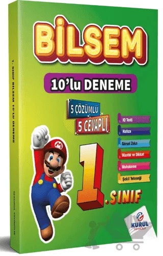 1. Sınıf Bilsem 10’lu Deneme Sınavı Seti – Kolektif – Kurul Yayıncılık kitap kapağı