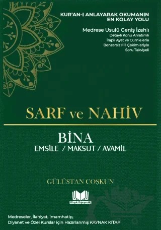 Sarf ve Nahiv - Bina – Gülüstan Coşkun – Kitap Kalbi Yayıncılık kitap kapağı