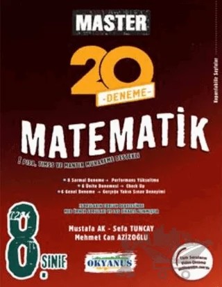 8. Sınıf Master 20 Matematik Denemesi Okyanus Yayınları – Kolektif – Okyanus Yayınları kitap kapağı