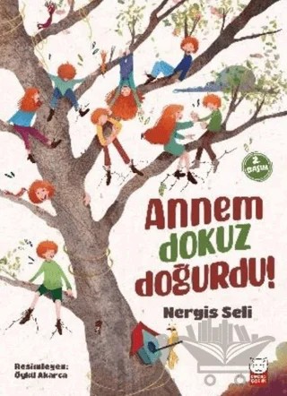 Annem Dokuz Doğurdu! – Nergis Seli – Kırmızı Kedi Çocuk kitap kapağı