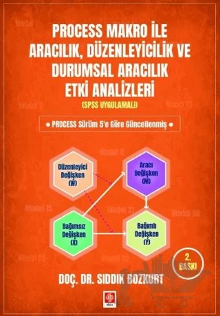 Process Makro ile Aracılık, Düzenleyicilik ve Durumsal Aracılık Etki Analizleri – Sıddık Bozkurt – Ekin Basım Yayın kitap kapağı