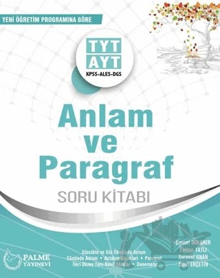 Palme YKS TYT AYT Anlam ve Paragraf Soru Kitabı – Kıymet Dolaner, Serenat Onan, Sibel Erçetin, Taylan Tatlı – Palme Yayınları kitap kapağı