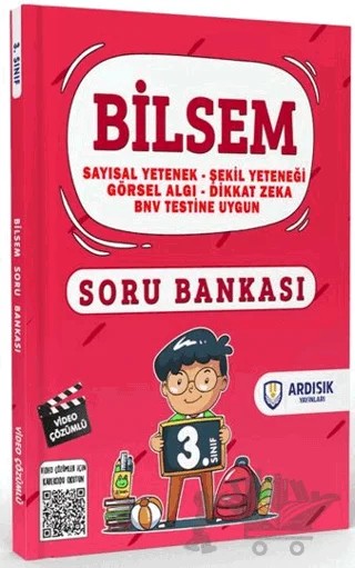 3. Sınıf Bilsem Soru Bankası Tamamı Video Çözümlü – Kollektif – Ardışık Yayınları kitap kapağı