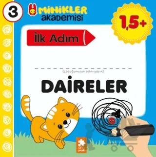 Minikler Akademisi 3 - Daireler – Ilona Bakše – Eksik Parça Yayınları kitap kapağı