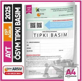 2025 YKS-AYT Eşit ağırlık (TM) ÖSYM Tıpkı Basım Çıkmış Soru Deneme Kitapçığı – Kollektif – Karakutu Yayın kitap kapağı