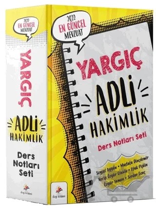2022 Yargıç Adli Hakimlik Ders Notları Seti – Kolektif – Dizgi Kitap kitap kapağı