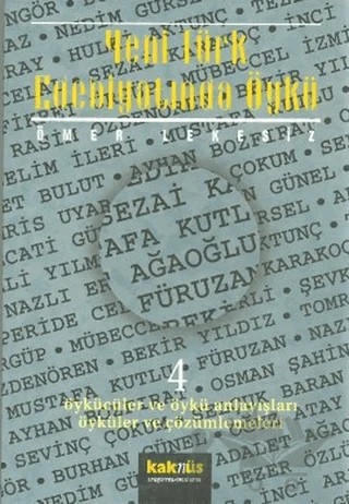 Yeni Türk Edebiyatında Öykü - 4 – Ömer Lekesiz – Kaknüs Yayınları kitap kapağı
