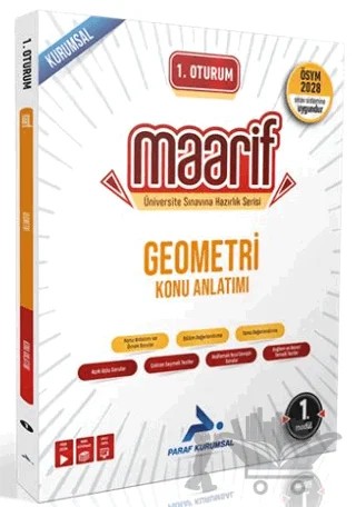 1. Oturum Maarif Geometri Konu Anlatımı 1. Kitap – Kolektif – Paraf Yayınları kitap kapağı