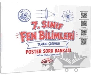 7. Sınıf Fen Bilimleri Poster Soru Bankası – Kolektif – Editör Yayınevi kitap kapağı