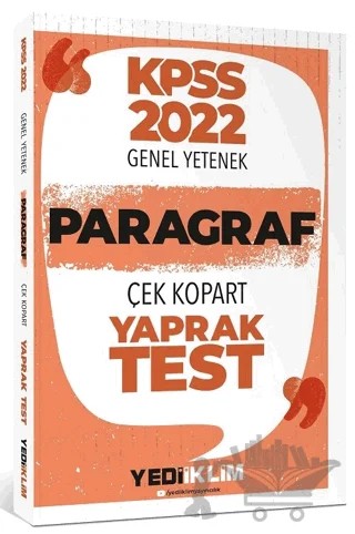 2022 KPSS Paragraf Yaprak Test Çek Kopart – Kolektif – Yediiklim Yayınları kitap kapağı