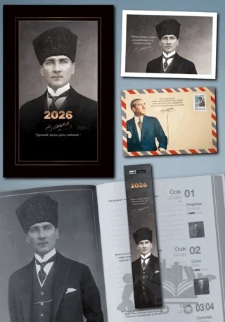 2026 Atatürk Ajandası - Kalpaklı – Kolektif – Mor Kelebek kitap kapağı
