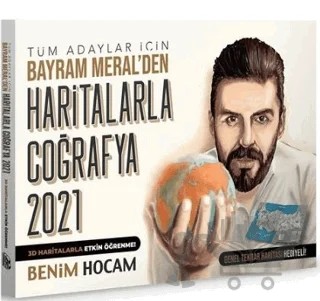 KPSS ve Tüm Adaylar Haritalarla Coğrafya – Bayram Meral – Benim Hocam Yayınları kitap kapağı
