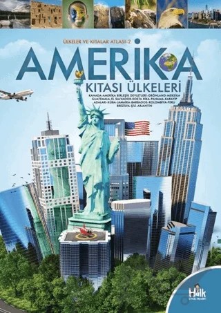 Amerika Kıtası Ülkeleri - Ülkeler ve Kıtalar Atlası 2 – Kolektif – Halk Kitabevi kitap kapağı