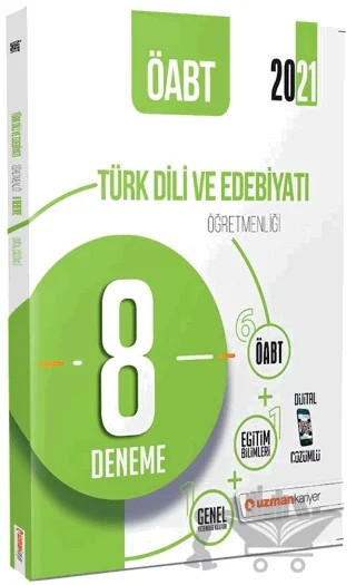 ÖABT Türk Dili Ve Edebiyatı Öğretmenliği Dijital Çözümlü 8 Deneme – Kolektif – Uzman Kariyer Yayınları kitap kapağı