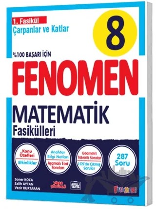 8. Sınıf Matematik Fenomen Çapanlar ve Katlar 1. Fasikül – Salih Aytan, Vezir Kurtaran, Soner Koca – Fenomen Yayınları kitap kapağı