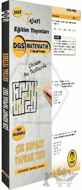2022 DGS Matematik çek Kopar Yaprak Test – Özgen Bulut – Tasarı Eğitim Yayınları kitap kapağı