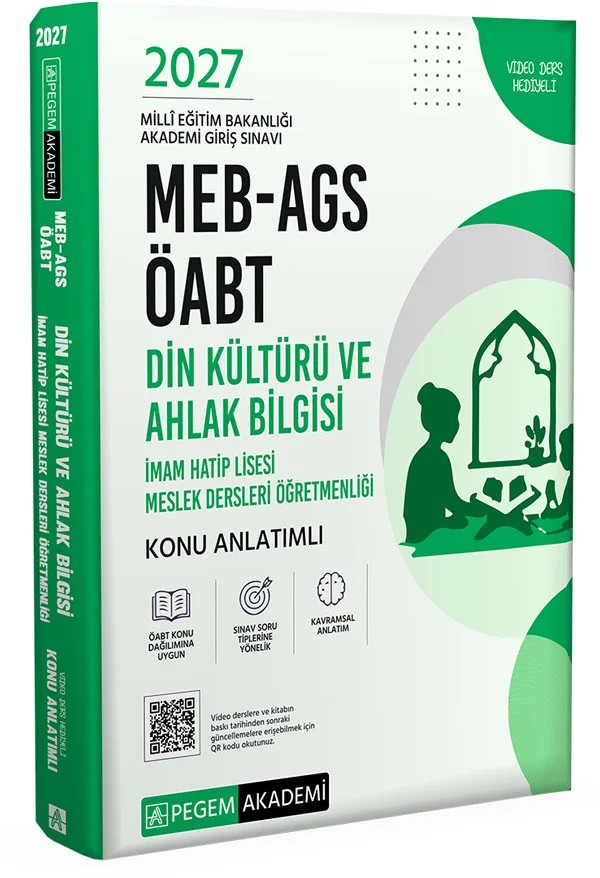2027 MEB AGS ÖABT Din Kültürü ve Ahlak Bilgisi-İmam Hatip Lisesi Mes.Lisesi Öğr. Konu Anlatımlı – İmam Hatip Lisesi Mes.Lisesi Öğr. Konu Anlatımlı – Pegem Akademi Yayıncılık kitap kapağı